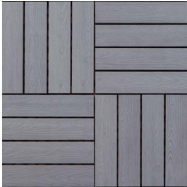 Gray Embossed WPC Decktile